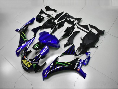 Blue Blue White ENEOS 46 Monster 2015-2019 YZF R1 Motorcycle Fairings