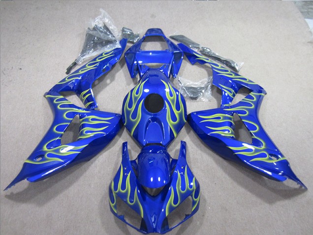 Blue Green Flame 2006-2007 CBR1000RR Motorcycle Fairings Blue Green Flame 2006-2007 CBR1000RR Motorcycle Fairings