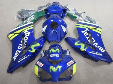 Blue Movistar Castrol 2004-2005 CBR1000RR Motorcycle Fairings