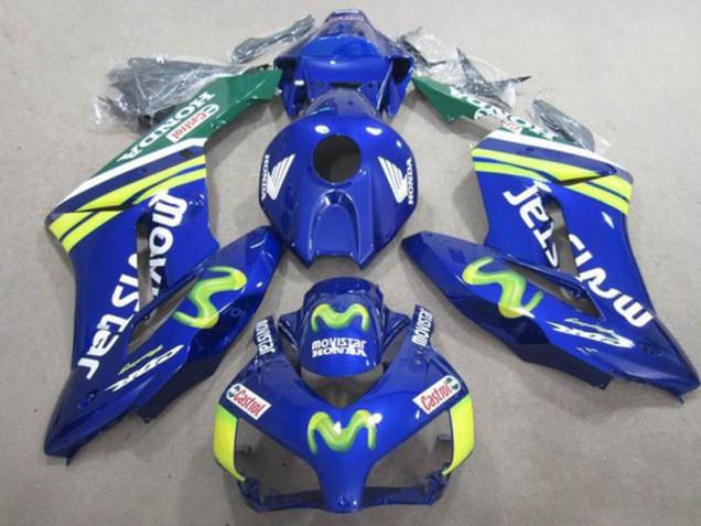Blue Movistar Castrol 2004-2005 CBR1000RR Motorcycle Fairings Blue Movistar Castrol 2004-2005 CBR1000RR Motorcycle Fairings