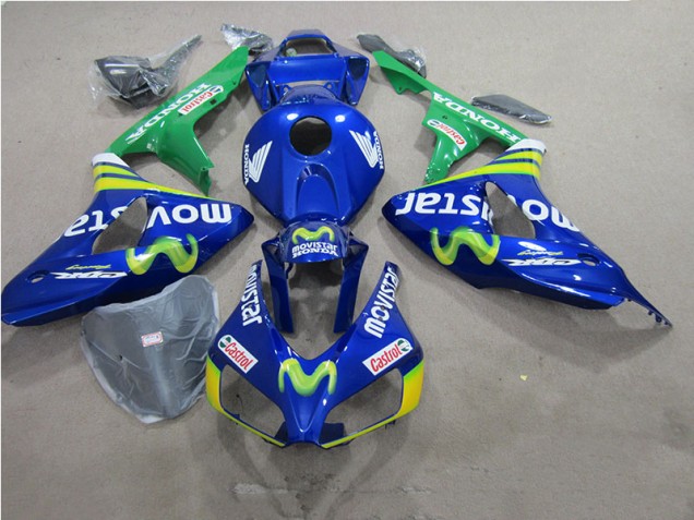 Blue Movistar Castrol 2006-2007 CBR1000RR Motorcycle Fairings Blue Movistar Castrol 2006-2007 CBR1000RR Motorcycle Fairings