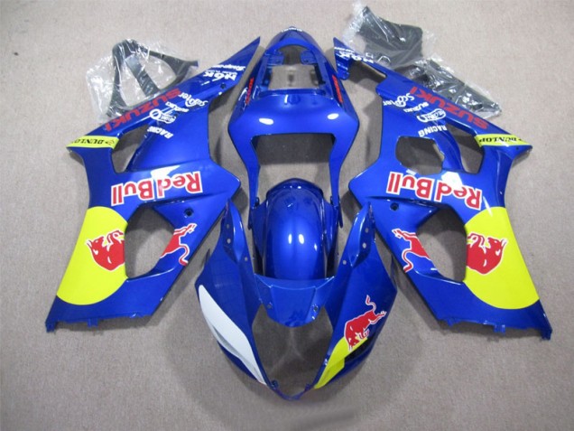 Blue Red Bull 2003-2004 GSXR 1000 Motorcycle Fairings Blue Red Bull 2003-2004 GSXR 1000 Motorcycle Fairings