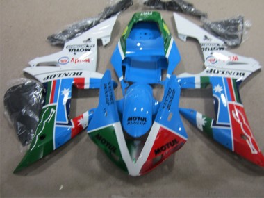 Blue Red Green Motul 2004-2005 CBR1000RR Motorcycle Fairing