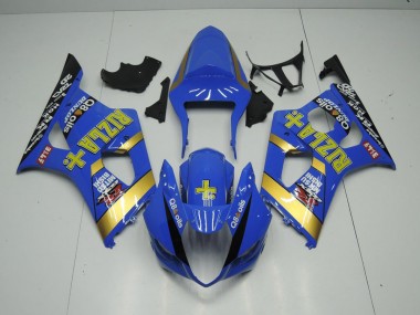 Blue Rizla 2003-2004 GSXR 1000 Motorcycle Fairings