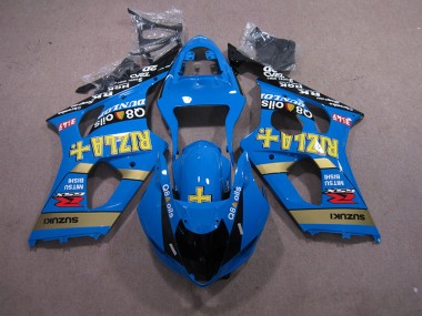 Blue Rizla Q8 Oils 2003-2004 GSXR 1000 Motorcycle Fairings