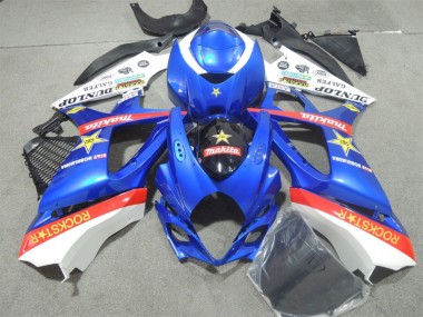 Blue Rockstar 2007-2008 GSXR 1000 Motorcycle Fairings