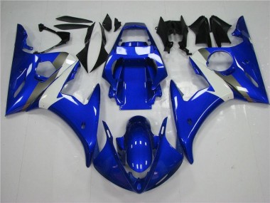Blue White 2003-2005 YZF R6 Motorcycle Bodywork