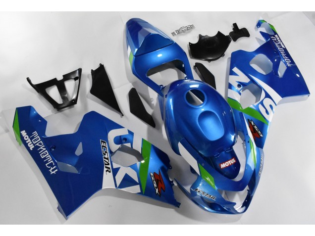 Blue White 2004-2005 GSXR 600/750 Motorcycle Fairing Blue White 2004-2005 GSXR 600/750 Motorcycle Fairing