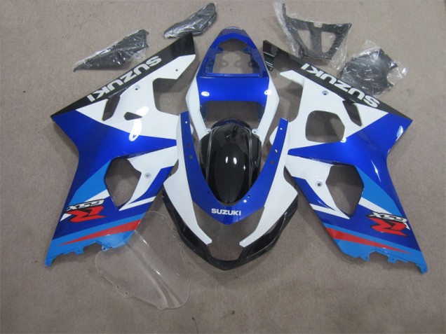 Blue White 2004-2005 GSXR 600 Motorcycle Fairing Blue White 2004-2005 GSXR 600 Motorcycle Fairing