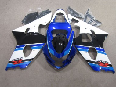 Blue White 2004-2005 GSXR 600 Motorcycle Fairings