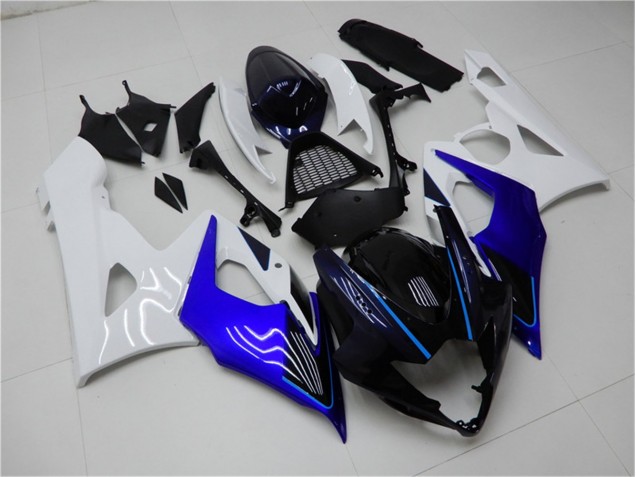 Blue White 2005-2006 GSXR 1000 Motorcycle Fairings