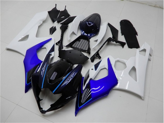 Blue White 2005-2006 GSXR 1000 Motorcycle Fairings