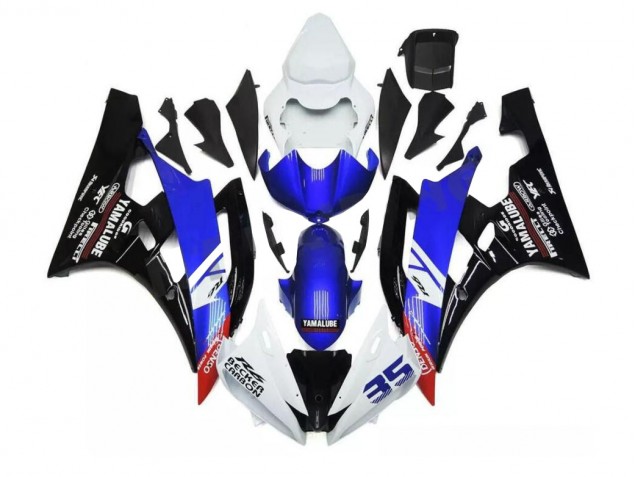Blue White 2006-2007 YZF R6 Full Motorcycle Fairing Kits Blue White 2006-2007 YZF R6 Full Motorcycle Fairing Kits