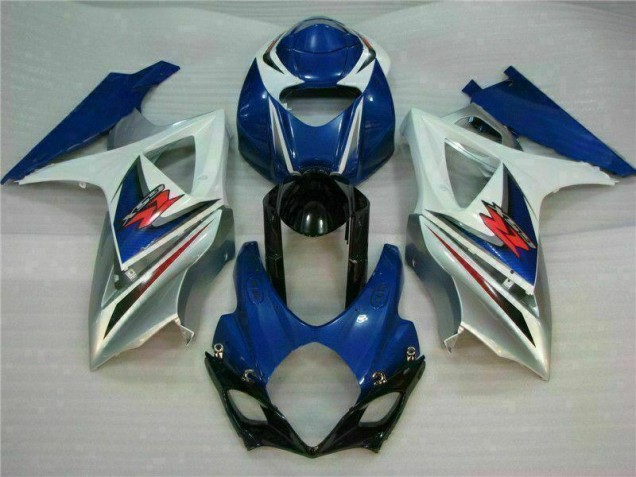 Blue White 2007-2008 GSXR 1000 Full Motorcycle Fairing Kits Blue White 2007-2008 GSXR 1000 Full Motorcycle Fairing Kits