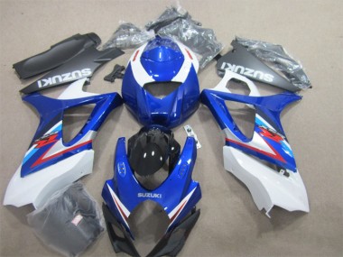 Blue White 2007-2008 GSXR 1000 Motorcycle Bodywork