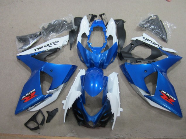 Blue White 2009-2016 GSXR 1000 Full Motorcycle Fairing Kits