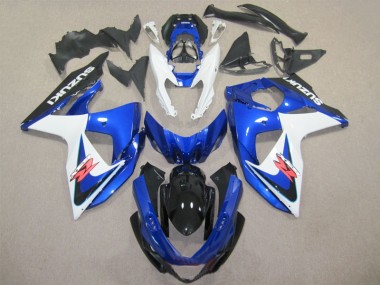 Blue White 2009-2016 GSXR 1000 Motorcycle Fairing Kits