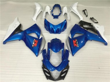 Blue White 2009-2016 GSXR 1000 Motorcycle Fairing Kits & Plastic