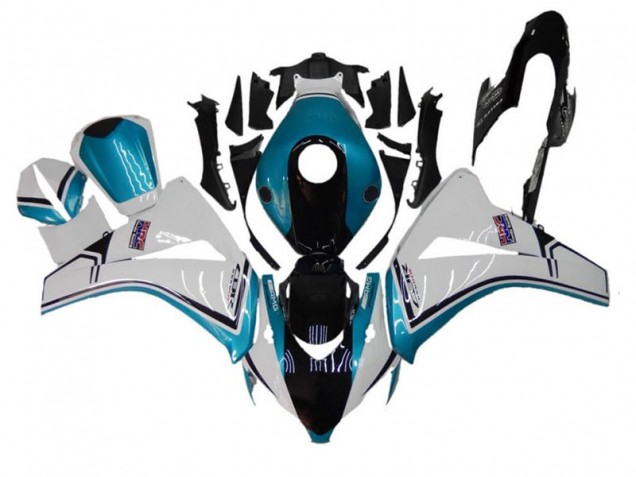 Blue White Black 2008-2011 CBR1000RR Motorcycle Fairings
