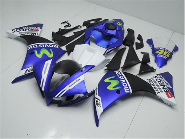 Blue White Black 2012-2014 YZF R1 Motorcycle Fairings
