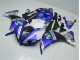 Blue White Black 2012-2014 YZF R1 Motorcycle Fairings
