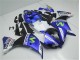 Blue White Black 2012-2014 YZF R1 Motorcycle Fairings
