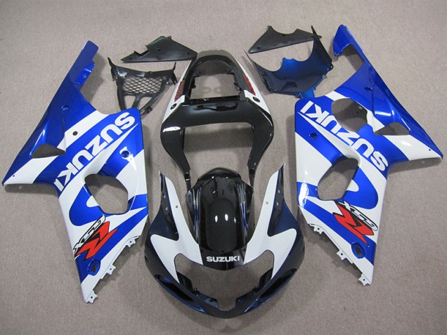 Blue White Decal 2000-2002 GSXR 1000 Motorcycle Fairings Blue White Decal 2000-2002 GSXR 1000 Motorcycle Fairings