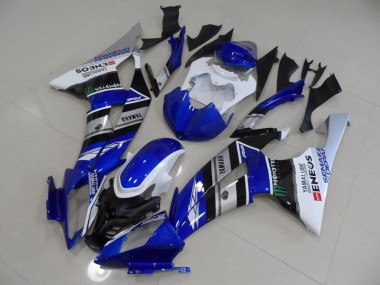 Blue White ENEOS 2008-2016 YZF R6 Motorcycle Fairings