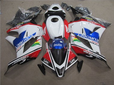 Blue White EUROBET Lee 2009-2012 CBR600RR Motorcycle Fairings