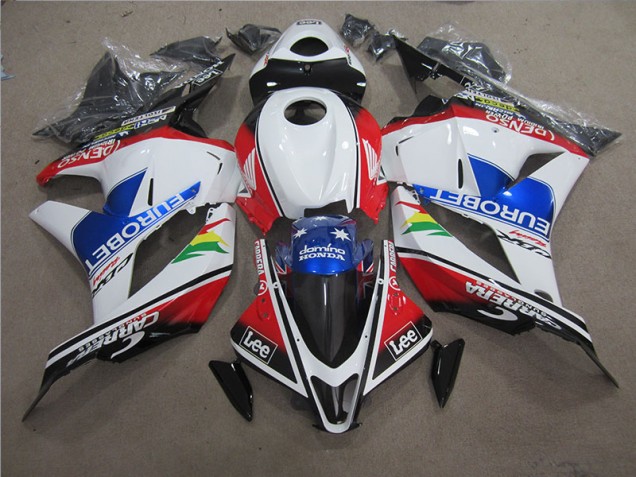 Blue White EUROBET Lee 2009-2012 CBR600RR Motorcycle Fairings Blue White EUROBET Lee 2009-2012 CBR600RR Motorcycle Fairings