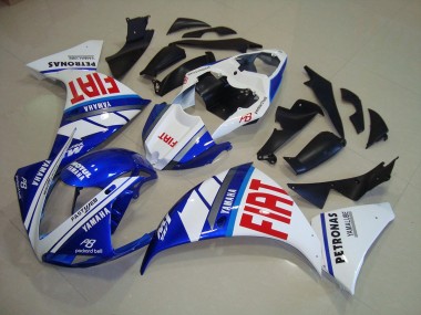 Blue White Fiat 2009-2011 YZF R1 Motorcycle Fairings