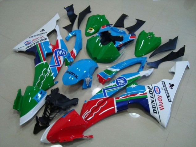 Blue White Fiat Green Red Wudy Motul Dunlop 2008-2016 YZF R6 Motorcycle Fairings Blue White Fiat Green Red Wudy Motul Dunlop 2008-2016 YZF R6 Motorcycle Fairings