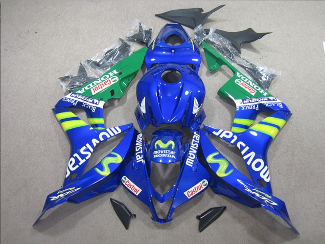 Blue White Movistar 2007-2008 CBR600RR Motorcycle Fairings Blue White Movistar 2007-2008 CBR600RR Motorcycle Fairings