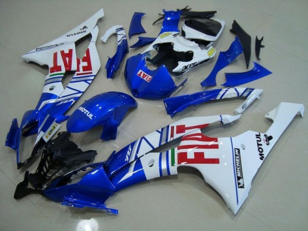 Blue White Red Fiat 2008-2016 YZF R6 Motorcycle Fairings Blue White Red Fiat 2008-2016 YZF R6 Motorcycle Fairings