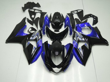 Blue and Black 2009-2016 GSXR 1000 Motorcycle Fairings