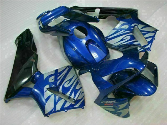 Blue with Silver Flame 2003-2004 CBR600RR Motorcycle Fairings Blue with Silver Flame 2003-2004 CBR600RR Motorcycle Fairings