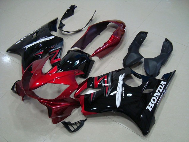 Candy Red Black 2004-2007 CBR600 F4i Motorcycle Fairings Candy Red Black 2004-2007 CBR600 F4i Motorcycle Fairings