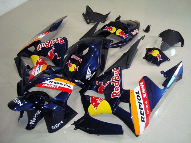 Dark Blue Red Bull Repsol 2005-2006 CBR600RR Motorcycle Fairings Dark Blue Red Bull Repsol 2005-2006 CBR600RR Motorcycle Fairings