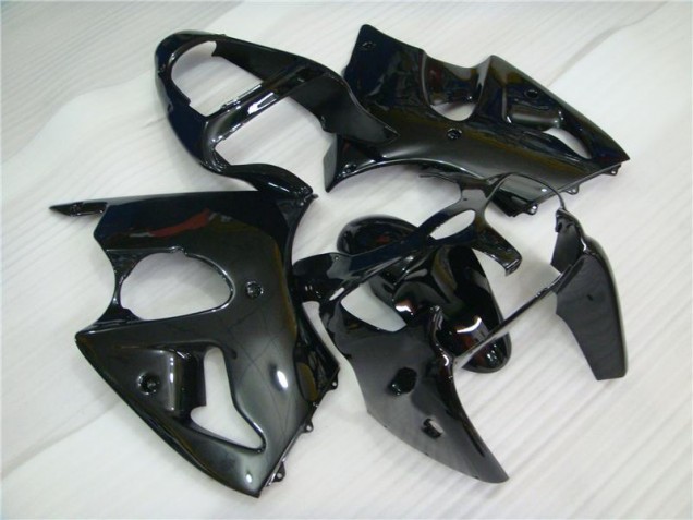 Glossy Black 2000-2002 ZX6R Motorcycle Fairings Glossy Black 2000-2002 ZX6R Motorcycle Fairings