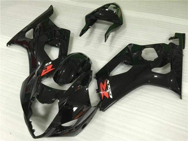 Glossy Black 2003-2004 GSXR 1000 Motorcycle Bodywork Glossy Black 2003-2004 GSXR 1000 Motorcycle Bodywork