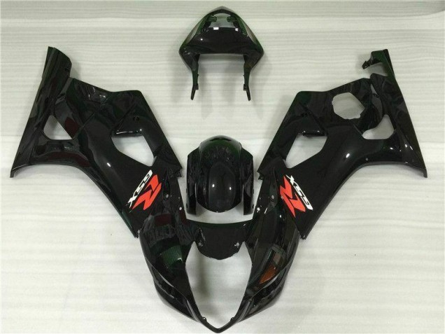 Glossy Black 2003-2004 GSXR 1000 Motorcycle Bodywork Glossy Black 2003-2004 GSXR 1000 Motorcycle Bodywork
