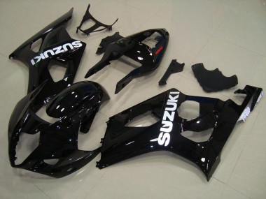 Glossy Black 2003-2004 GSXR 1000 Motorcycle Fairings