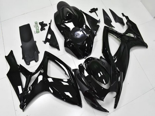 Glossy Black 2006-2007 GSXR 600/750 Motorcycle Fairings Glossy Black 2006-2007 GSXR 600/750 Motorcycle Fairings