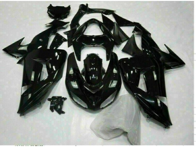 Glossy Black 2006-2007 ZX10R Motorcycle Fairings Glossy Black 2006-2007 ZX10R Motorcycle Fairings
