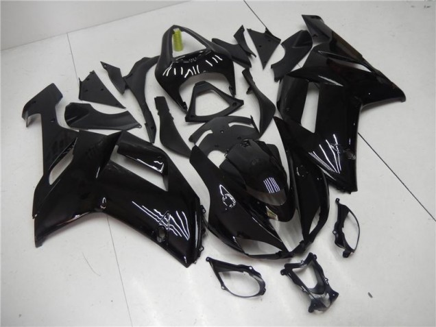 Glossy Black 2007-2008 ZX6R Motorcycle Fairing Glossy Black 2007-2008 ZX6R Motorcycle Fairing