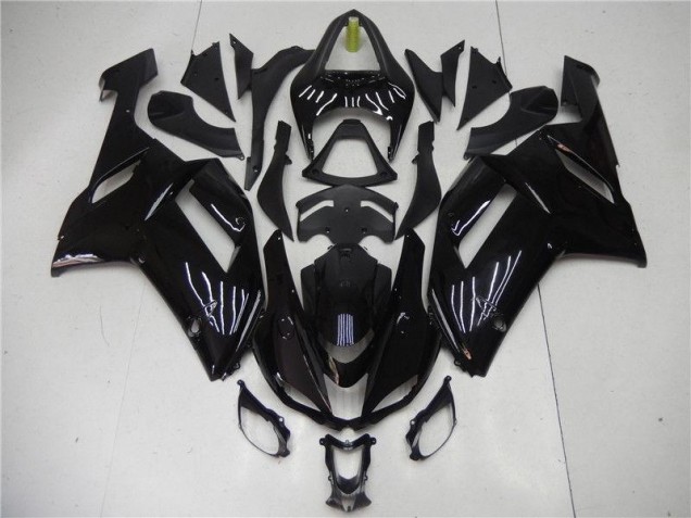 Glossy Black 2007-2008 ZX6R Motorcycle Fairing Glossy Black 2007-2008 ZX6R Motorcycle Fairing