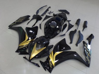 Glossy Black Gold Sticker 2012-2016 CBR1000RR Motorcycle Fairings