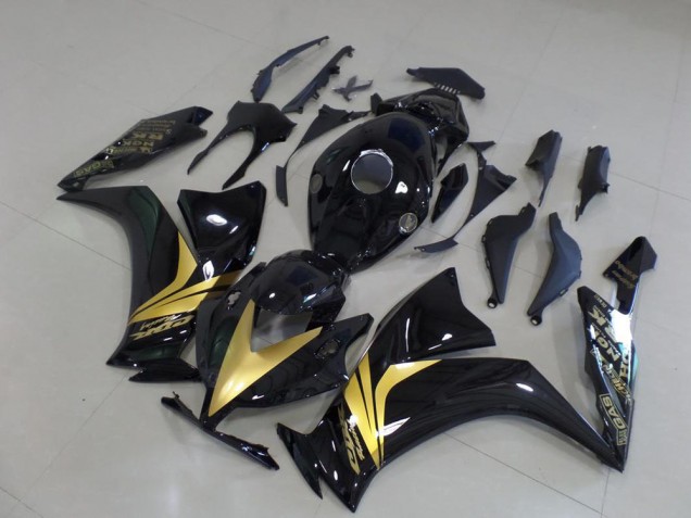 Glossy Black Gold Sticker 2012-2016 CBR1000RR Motorcycle Fairings Glossy Black Gold Sticker 2012-2016 CBR1000RR Motorcycle Fairings