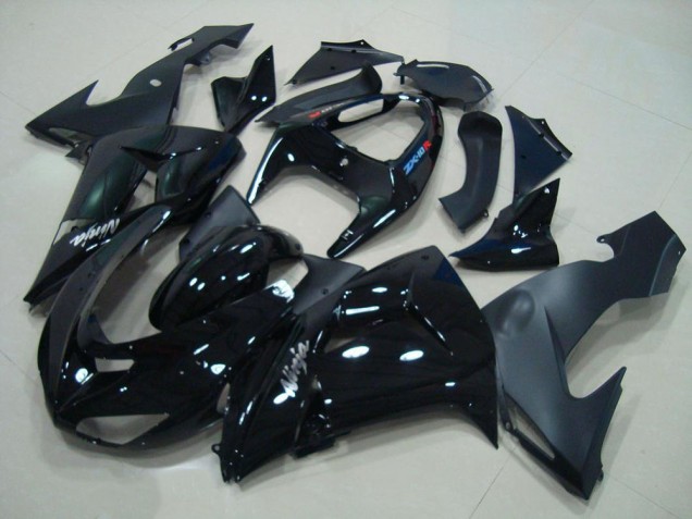 Glossy Black Matte Black 2006-2007 ZX10R Motorcycle Fairings Glossy Black Matte Black 2006-2007 ZX10R Motorcycle Fairings