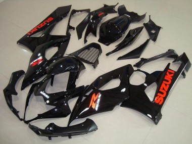Glossy Black Red Sticker 2005-2006 GSXR 1000 Motorcycle Fairings